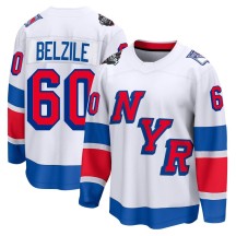 Alex Belzile New York Rangers Fanatics Branded Men's Breakaway 2024 Stadium Series Jersey - White