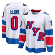 Anton Blidh New York Rangers Fanatics Branded Men's Breakaway 2024 Stadium Series Jersey - White
