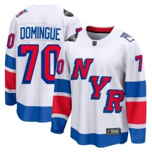 Louis Domingue New York Rangers Fanatics Branded Men's Breakaway 2024 Stadium Series Jersey - White