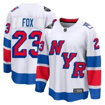 Adam Fox New York Rangers Fanatics Branded Men's Breakaway 2024 Stadium Series Jersey - White