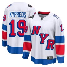 Nick Kypreos New York Rangers Fanatics Branded Men's Breakaway 2024 Stadium Series Jersey - White