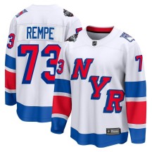 Matt Rempe New York Rangers Fanatics Branded Men's Breakaway 2024 Stadium Series Jersey - White