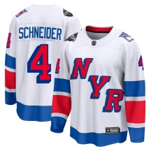 Braden Schneider New York Rangers Fanatics Branded Men's Breakaway 2024 Stadium Series Jersey - White