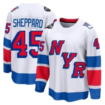James Sheppard New York Rangers Fanatics Branded Men's Breakaway 2024 Stadium Series Jersey - White