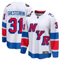 Igor Shesterkin New York Rangers Fanatics Branded Men's Breakaway 2024 Stadium Series Jersey - White