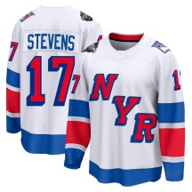 Kevin Stevens New York Rangers Fanatics Branded Men's Breakaway 2024 Stadium Series Jersey - White