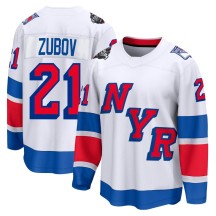 Sergei Zubov New York Rangers Fanatics Branded Men's Breakaway 2024 Stadium Series Jersey - White