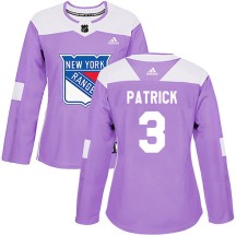 James Patrick New York Rangers Adidas Women's Authentic Fights Cancer Practice Jersey - Purple