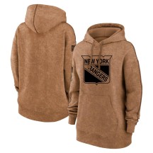 New York Rangers Women's 2023 Salute to Service Pullover Hoodie - Brown