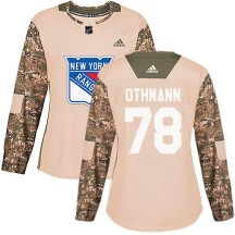 Brennan Othmann New York Rangers Adidas Women's Authentic Veterans Day Practice Jersey - Camo