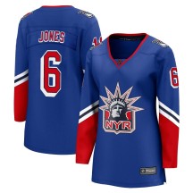 Zac Jones New York Rangers Fanatics Branded Women's Breakaway Special Edition 2.0 Jersey - Royal