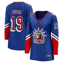 Nic Petan New York Rangers Fanatics Branded Women's Breakaway Special Edition 2.0 Jersey - Royal