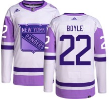 Dan Boyle New York Rangers Adidas Youth Authentic Hockey Fights Cancer Jersey -