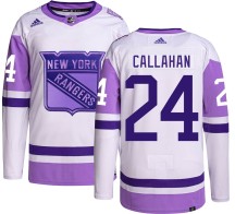 Ryan Callahan New York Rangers Adidas Youth Authentic Hockey Fights Cancer Jersey -
