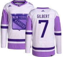 Rod Gilbert New York Rangers Adidas Youth Authentic Hockey Fights Cancer Jersey -