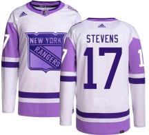 Kevin Stevens New York Rangers Adidas Youth Authentic Hockey Fights Cancer Jersey -