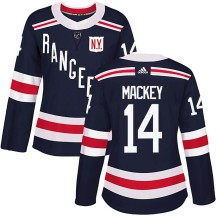 Connor Mackey New York Rangers Adidas Women's Authentic 2018 Winter Classic Home Jersey - Navy Blue