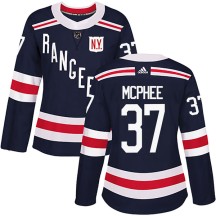 George Mcphee New York Rangers Adidas Women's Authentic 2018 Winter Classic Home Jersey - Navy Blue