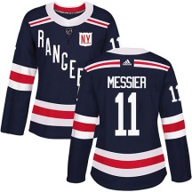 Mark Messier New York Rangers Adidas Women's Authentic 2018 Winter Classic Home Jersey - Navy Blue