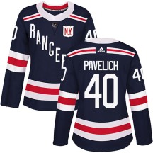 Mark Pavelich New York Rangers Adidas Women's Authentic 2018 Winter Classic Home Jersey - Navy Blue