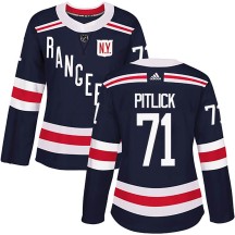Tyler Pitlick New York Rangers Adidas Women's Authentic 2018 Winter Classic Home Jersey - Navy Blue