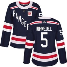 Chad Ruhwedel New York Rangers Adidas Women's Authentic 2018 Winter Classic Home Jersey - Navy Blue