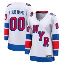 Custom New York Rangers Fanatics Branded Women's Custom Breakaway 2024 Stadium Series Jersey - White