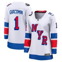 Eddie Giacomin New York Rangers Fanatics Branded Women's Breakaway 2024 Stadium Series Jersey - White