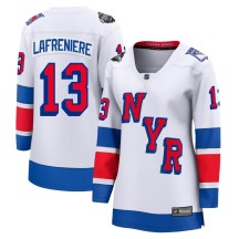 Alexis Lafreniere New York Rangers Fanatics Branded Women's Breakaway 2024 Stadium Series Jersey - White
