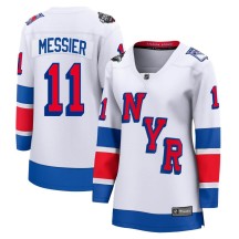 Mark Messier New York Rangers Fanatics Branded Women's Breakaway 2024 Stadium Series Jersey - White
