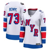 Matt Rempe New York Rangers Fanatics Branded Women's Breakaway 2024 Stadium Series Jersey - White