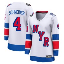 Braden Schneider New York Rangers Fanatics Branded Women's Breakaway 2024 Stadium Series Jersey - White