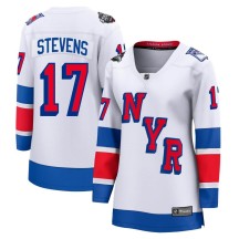 Kevin Stevens New York Rangers Fanatics Branded Women's Breakaway 2024 Stadium Series Jersey - White