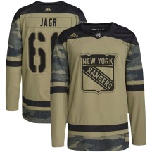 Jaromir Jagr New York Rangers Adidas Men's Authentic Military Appreciation Practice Jersey - Camo