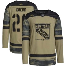 Joe Kocur New York Rangers Adidas Men's Authentic Military Appreciation Practice Jersey - Camo
