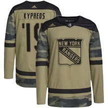 Nick Kypreos New York Rangers Adidas Men's Authentic Military Appreciation Practice Jersey - Camo