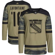 Pat Lafontaine New York Rangers Adidas Men's Authentic Military Appreciation Practice Jersey - Camo
