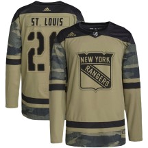 Martin St. Louis New York Rangers Adidas Men's Authentic Military Appreciation Practice Jersey - Camo