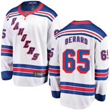 Brett Berard New York Rangers Fanatics Branded Youth Breakaway Away Jersey - White