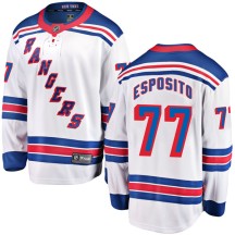 Phil Esposito New York Rangers Fanatics Branded Youth Breakaway Away Jersey - White