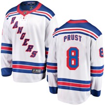 Brandon Prust New York Rangers Fanatics Branded Youth Breakaway Away Jersey - White