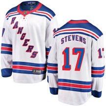 Kevin Stevens New York Rangers Fanatics Branded Youth Breakaway Away Jersey - White