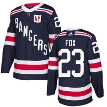 Adam Fox New York Rangers Adidas Youth Authentic 2018 Winter Classic Home Jersey - Navy Blue