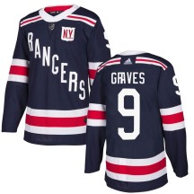 Adam Graves New York Rangers Adidas Youth Authentic 2018 Winter Classic Home Jersey - Navy Blue