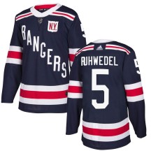 Chad Ruhwedel New York Rangers Adidas Youth Authentic 2018 Winter Classic Home Jersey - Navy Blue