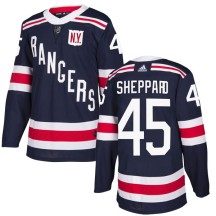 James Sheppard New York Rangers Adidas Youth Authentic 2018 Winter Classic Home Jersey - Navy Blue
