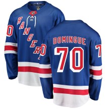 Louis Domingue New York Rangers Fanatics Branded Youth Breakaway Home Jersey - Blue