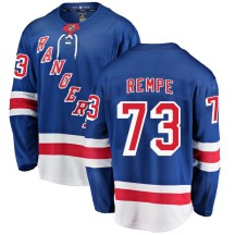 Matt Rempe New York Rangers Fanatics Branded Youth Breakaway Home Jersey - Blue